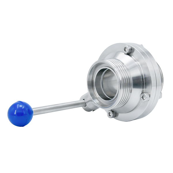  SS304 316L válvula de aço inoxidável manual tipo borboleta válvula de esfera para controle de fluxo