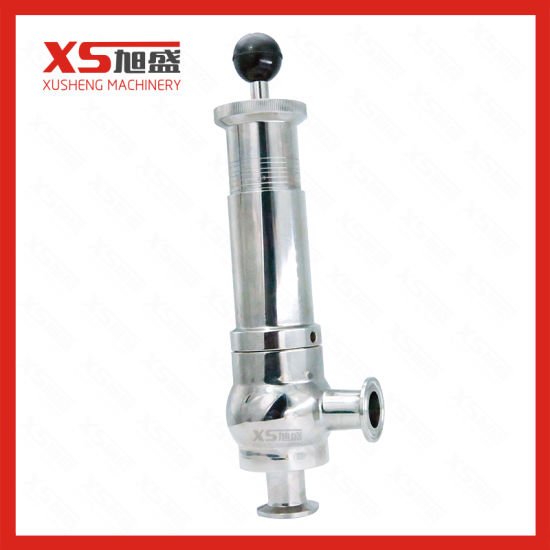 Válvula de segurança de alívio de pressão sanitária de aço inoxidável