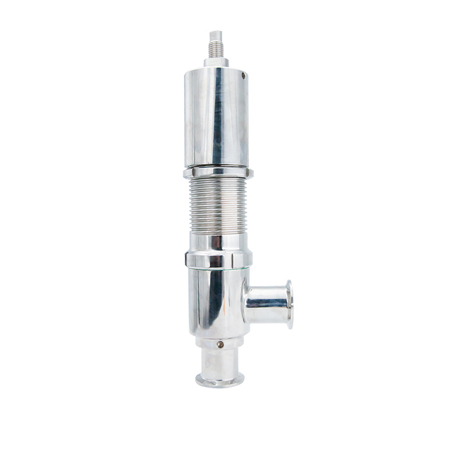 Válvula de segurança sanitária da braçadeira de ajuste de pressão de aço inoxidável