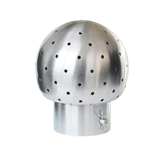 Bola de spray tipo rotativa de rosca de aço inoxidável sanitária