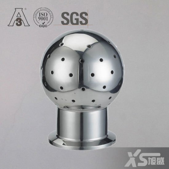Bola de pulverização fixa de aço inoxidável sanitário Ss0304 Ss316L